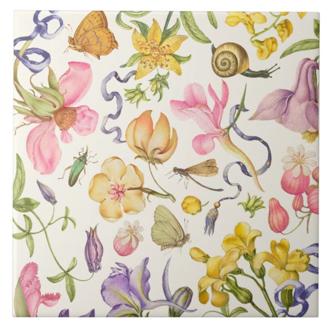 Azulejo de cerâmica de Vintage (Frente)