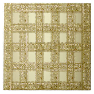 Azulejo de cerâmica decorativa Dourada