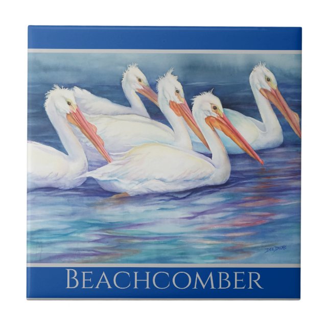 Azulejo de cerâmica decorativa personalizável (Frente)