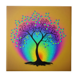 Azulejo de cerâmica do arco-íris