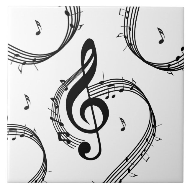 Azulejo de cerâmica do G Clef Climactic (Frente)