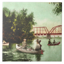 Azulejo de cerâmica do rio Healdsburg Russo