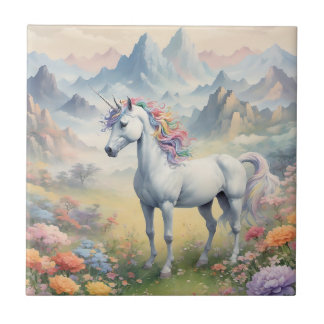 Azulejo de cerâmica do Unicorn