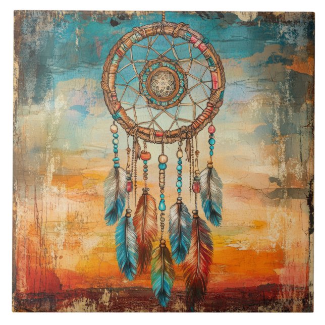 Azulejo de Cerâmica Dreamcatcher (Frente)