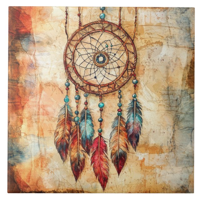 Azulejo de Cerâmica Dreamcatcher (Frente)