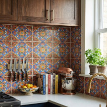 Azulejo de Cerâmica em Estilo Mosaico Colorido