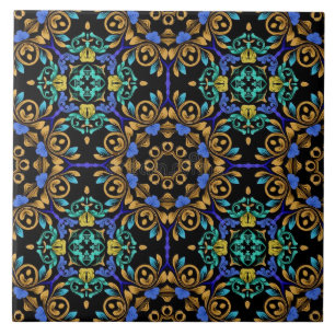 Azulejo de cerámica estilo barroco 