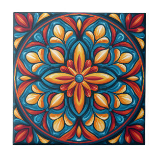 Azulejo de Cerâmica Estilo Talavera Mexicana