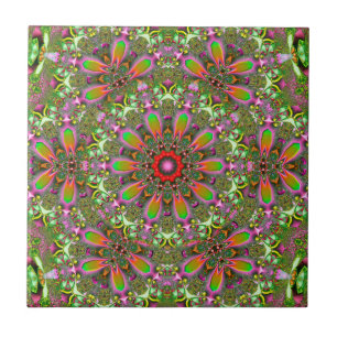 Azulejo de cerâmica Evergreen & Purples