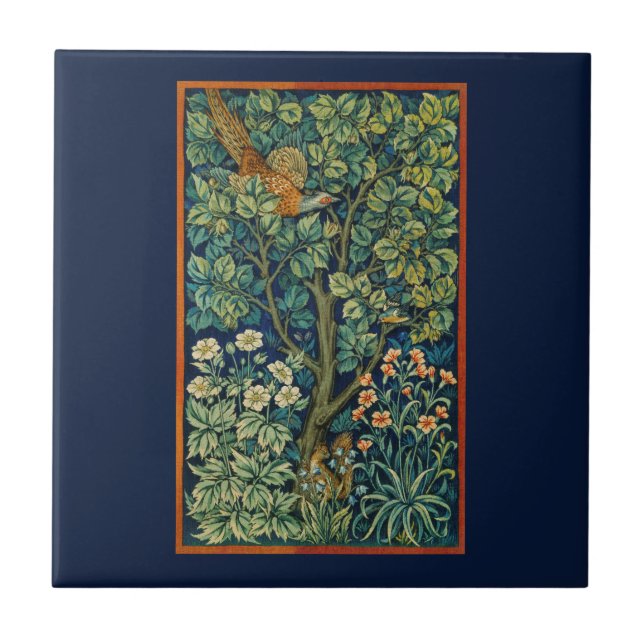 AZULEJO DE CERÂMICA: FEASANT: WILLIAM MORRIS (Frente)