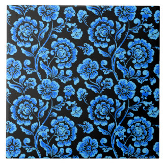 Azulejo de cerâmica floral