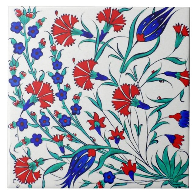 Azulejo de cerâmica floral Bonito turca (Frente)