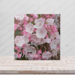 Azulejo De Cerâmica Floral Laurel, Rosa Mountain<br><div class="desc">Azulejo cerâmico que mostra uma foto das flores de Montanha Rosa Laurel,  comumente conhecidas como Spoonwood. Um design floral adorável! Selecione o tamanho do seu azulejo. Faz uma bonito trivet de cozinha!</div>