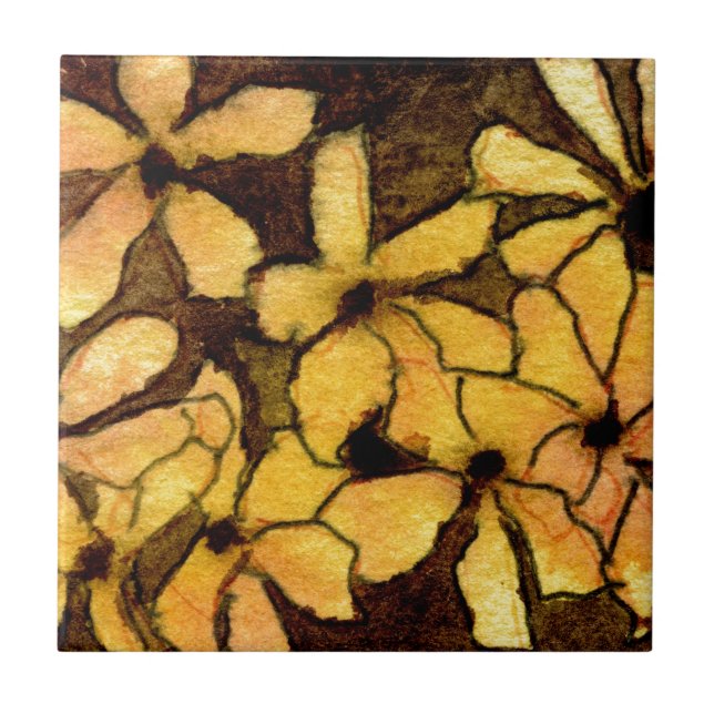 azulejo de cerâmica "Freaky Floral nº 4" (Frente)