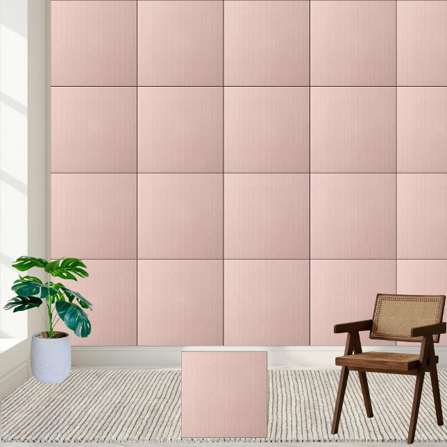 Azulejo de cerâmica geométrica rosa-claro moderno (Modern Blush Pink Geometric Ceramic Tile)