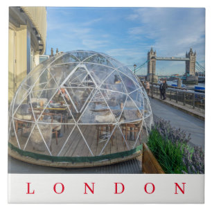 Azulejo de cerâmica gigante de Londres igloo view