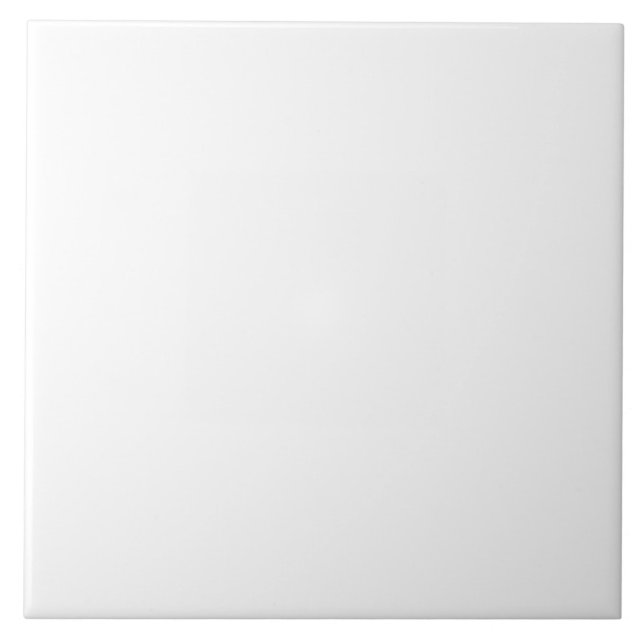 Azulejo de cerâmica grande branco (Frente)