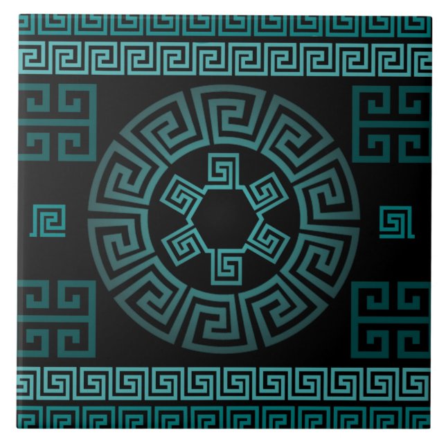 Azulejo de cerâmica grego (Frente)