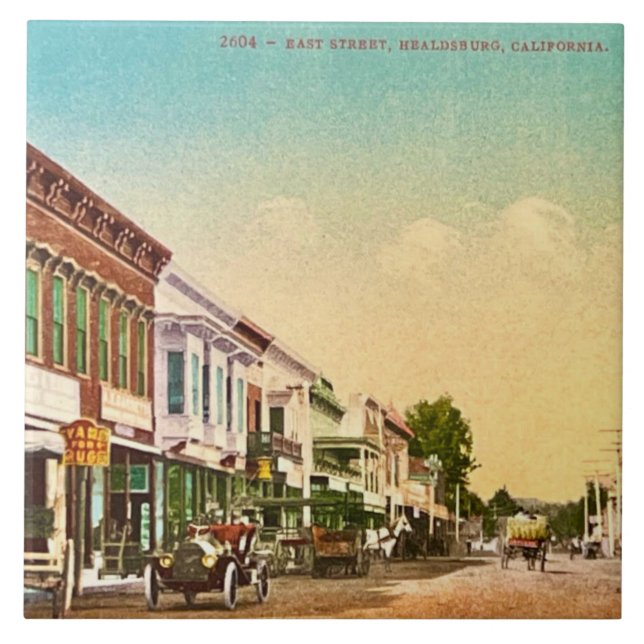 Azulejo de cerâmica Healdsburg East Street (Frente)