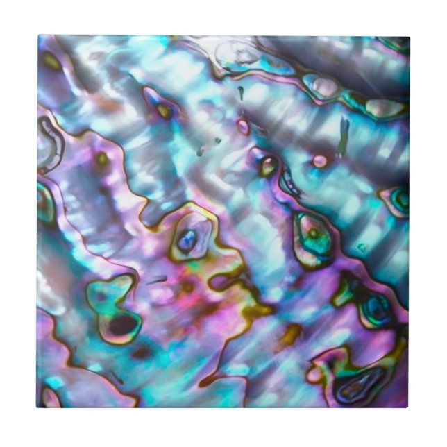 Azulejo de cerâmica impresso com abalone (Frente)