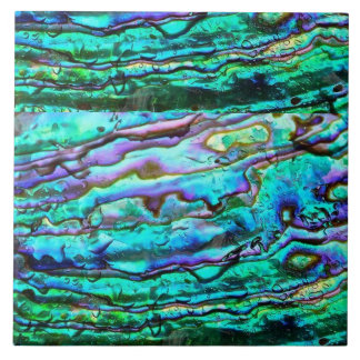 Azulejo de cerâmica impresso com abalone