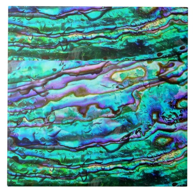 Azulejo de cerâmica impresso com abalone (Frente)