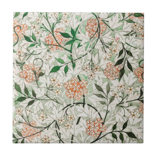 AZULEJO DE CERÂMICA: JASMINE: WILLIAM MORRIS (Frente)