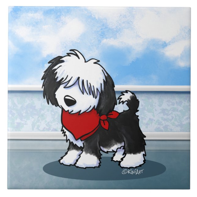 Azulejo de Cerâmica KiniArt Cutieface Havanese (Frente)