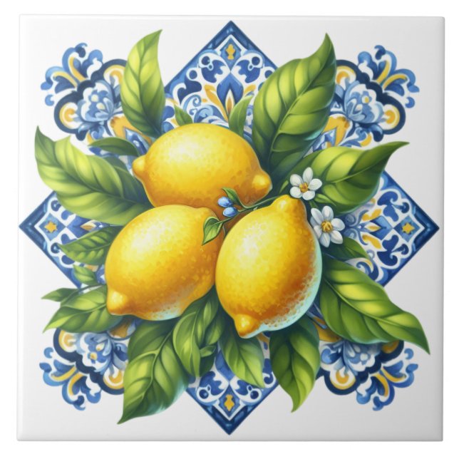 Azulejo de Cerâmica Limão (Frente)