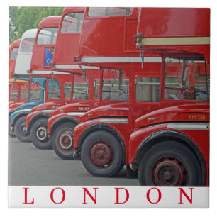Azulejo de cerâmica London Routemasters