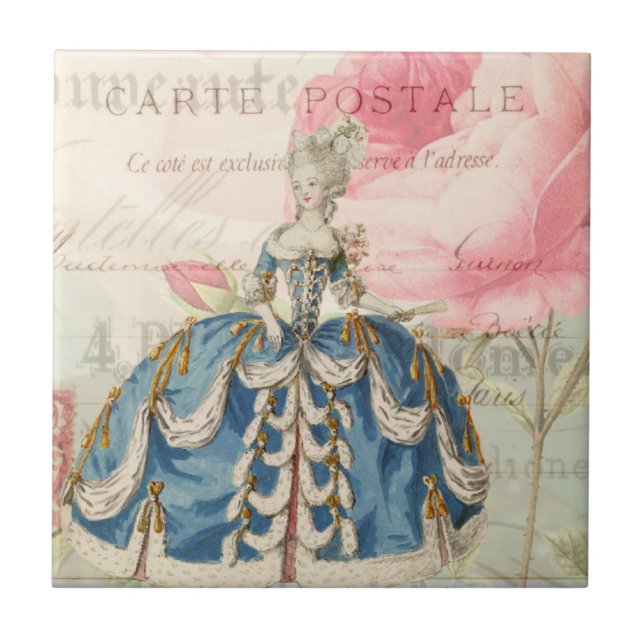 Azulejo de cerâmica Marie Antoinette (Frente)