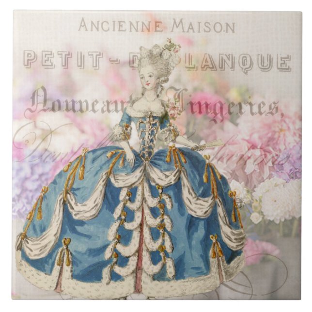 Azulejo de cerâmica Marie Antoinette (Frente)
