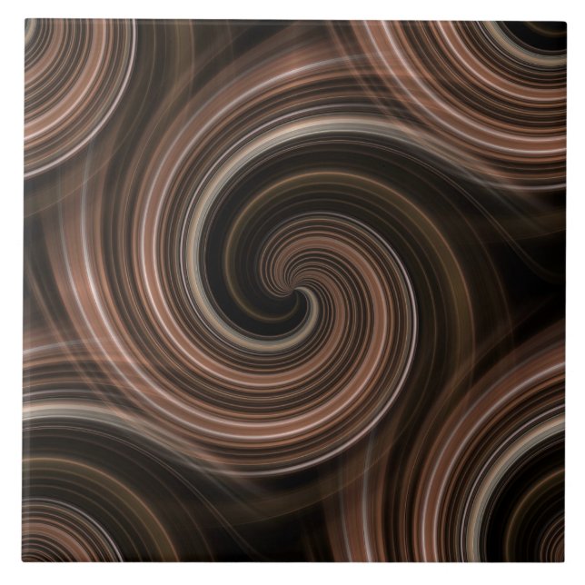 Azulejo de cerâmica marrom sem costura (Frente)