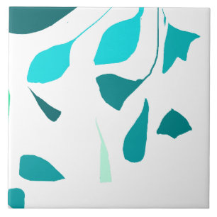 Azulejo de cerâmica mint sprig