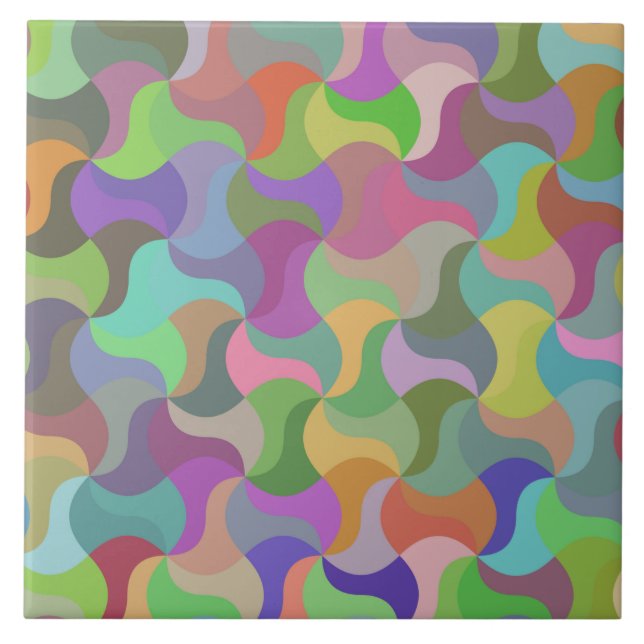 azulejo de cerâmica mosaico pastel (Frente)