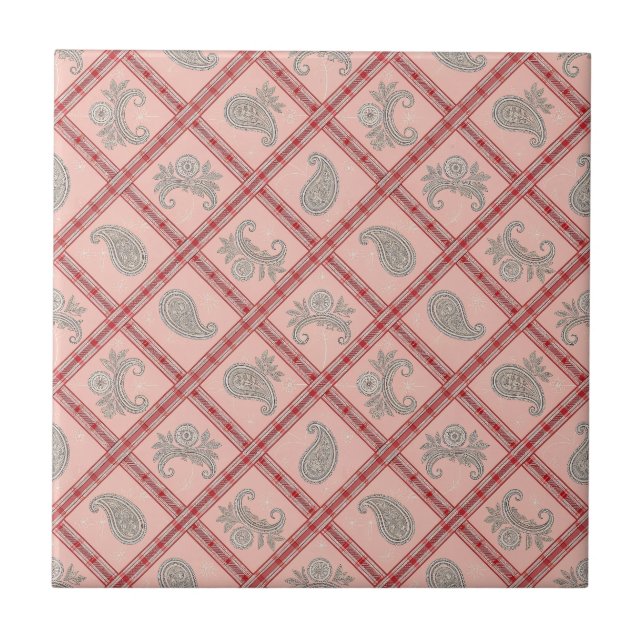 Azulejo de Cerâmica Paisley (Frente)