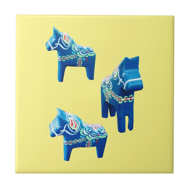 Azulejo de cerâmica para cavalos suecos (Frente)