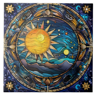 Azulejo de cerâmica para corpos celestes