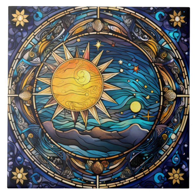 Azulejo de cerâmica para corpos celestes (Frente)