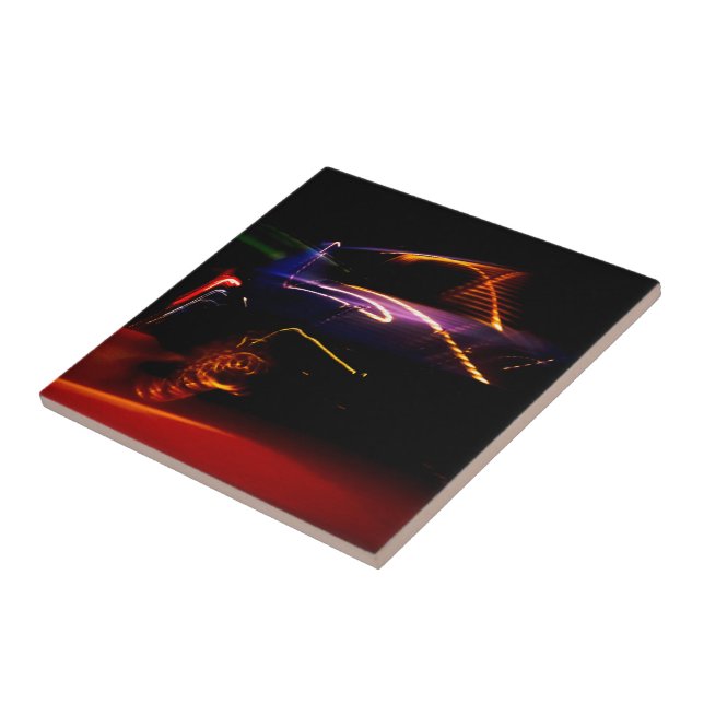 azulejo de cerâmica para dança de carro roxo (Lateral)