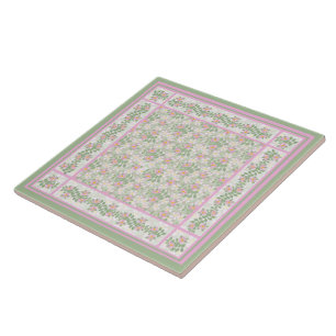 Azulejo de cerâmica para Padrões de Dogrose Rosa M
