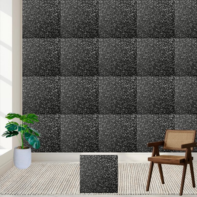 Azulejo de cerâmica para pavimentos de Prata Negra (Sleek Black Silver Floor Ceramic Tile)