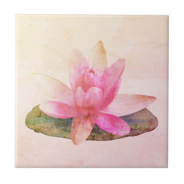 AZULEJO DE CERÂMICA: PINK LOTUS (Frente)