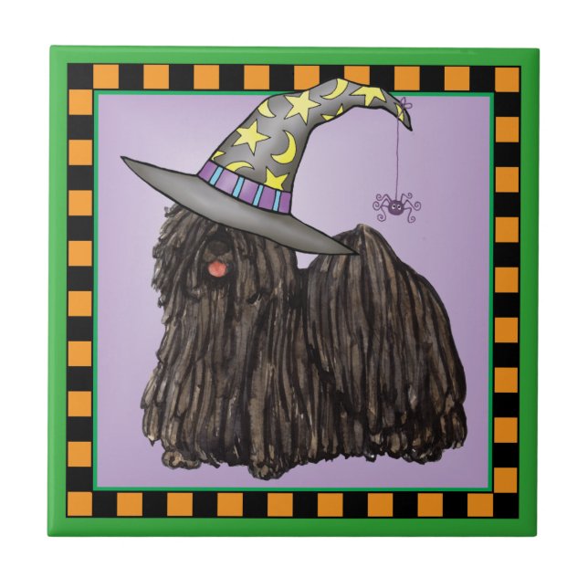 Azulejo de Cerâmica Puli Witch (Frente)