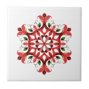 Azulejo de cerâmica Red Design da Vintage do Velho