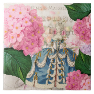 Azulejo de Cerâmica Rosa Marie Antoinette Hydrange