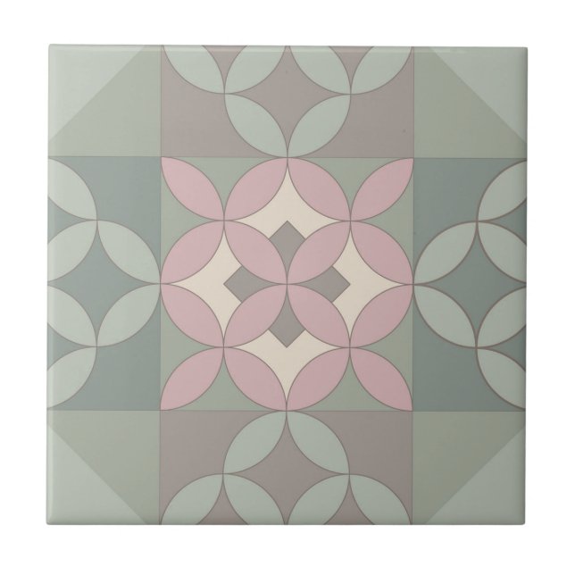Azulejo de Cerâmica Sage & Rose (Frente)