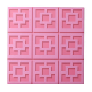 Azulejo de cerâmica Trellis Rosa