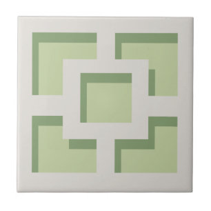 Azulejo de cerâmica Trellis Verde