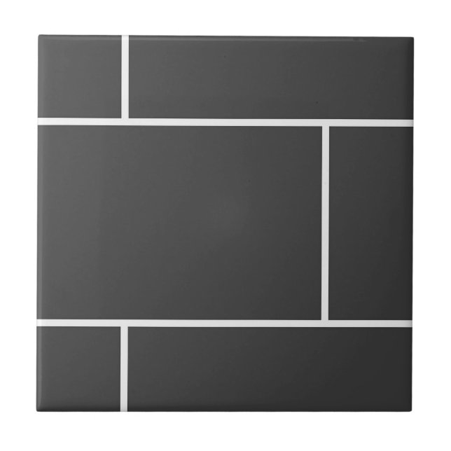 Azulejo de cerâmica Trendy Classic Black Subway (Frente)